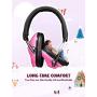 Mpow 068 Kids Ear Protection, NRR 25dB Noise Reduction Ear Muffs, Toddler Ear Protection, Protective Earmuffs for Shooting Range Hunting Season, for Toddlers Kids Children Teens-Great Pink