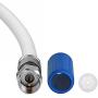Mediabridge Coaxial Digital Audio/Video Cable (4 Foot) – Triple Shielded F-Pin to F-Pin with Easy Grip Connector Caps - White