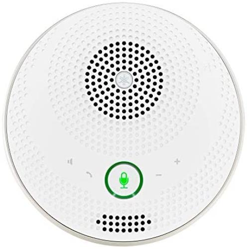 Bluetooth Speakerphone - Yamaha UC YVC-200 Wireless Mobile Conference Phone, Portable USB Speakerphone for Conferencing (White)