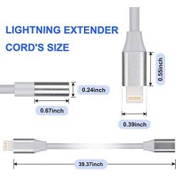Extension Cable Male and Female Connector,2 Packs Compatible with Mobile Phone and Tablet Computer Video, Audio and Charging, 3 feet Extension Cable, Male-Female Port Data Transmission