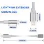 Extension Cable Male and Female Connector,2 Packs Compatible with Mobile Phone and Tablet Computer Video, Audio and Charging, 3 feet Extension Cable, Male-Female Port Data Transmission