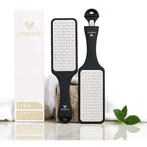 Next Generation 3-in-1 Pedicure Foot File. Callus Remover for Feet. Foot Scrubber with Ergonomic Design. Stainless Steel Foot Exfoliator for Spa and Pedicure. Pumice Stone for Feet.