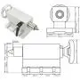 Rotational 4th Axis A axis Rotary table Fourth axis 3 Jaw Chuck Gapless harmonic reducer gearbox stepper motor K11-100mm dividing head with 65mm Tailstock for CNC Router Engraving Milling Machine