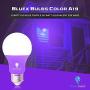 2 Pack BlueX LED A19 Purple Light Bulb - 9W (60Watt Equivalent) - E26 Base LED Purple Bulb, Party Decoration, Porch, Home Lighting, Holiday Lighting, Decorative Illumination (Purple)