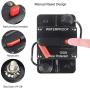 OUHL 100 Amp Circuit Breaker Manual Reset 30-250A for Car Truck Rv ATV Marine Trolling Motors Boat Vehicles,12V-48V DC Waterproof (100A)