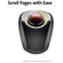Kensington Orbit Wireless Trackball Mouse with Touch Scroll Ring (K72352US),Black