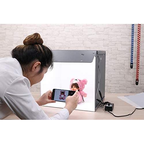 Portable Foldable Photo Studio Box with LED Light for Professional Photography,Super Bright Dimmable LED Lighting 5500k (40x40x40cm)