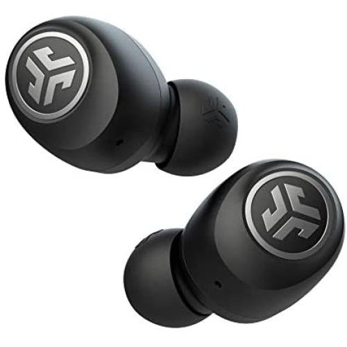 JLab Audio Go Air True Wireless Bluetooth Earbuds + Charging Case | Black | Dual Connect | IP44 Sweat Resistance | Bluetooth 5.0 Connection | 3 EQ Sound Settings: JLab Signature, Balanced, Bass Boost