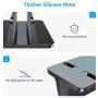 Vertical Laptop Stand [Adjustable Size], OMOTON Desktop Aluminum MacBook Stand with Adjustable Dock Size, Fits All MacBook, Surface, Chromebook and Gaming Laptops (Up to 17.3 inch), Black