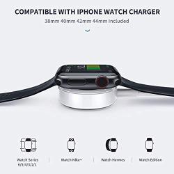Watch Charger,Wireless Portable Watch Charger, Watch Charging Cable for Watch Series 6 5 4 3 2 1 - White