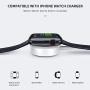 Watch Charger,Wireless Portable Watch Charger, Watch Charging Cable for Watch Series 6 5 4 3 2 1 - White