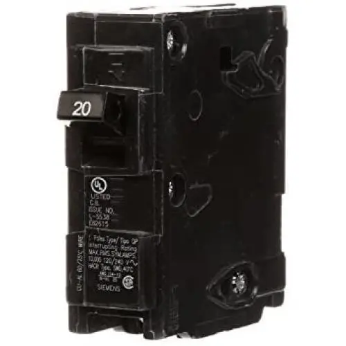 Q120 20-Amp Single Pole Type QP Circuit Breaker