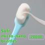 4 Pieces Micro-Nano Manual Toothbrush Extra Soft Toothbrush Soft Bristles Manual Toothbrush with 20,000 Bristles and Tongue Scraper for Sensitive Teeth Adults Pregnant Women