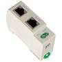 WatchfulEyE WTH-SG/RJ45-E DIN-Rail Mounted Gigabit Ethernet PoE Surge Protector Full GDT 1-2 3-6 TVS Surge Protection