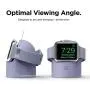 elago W2 Charger Stand Compatible with Apple Watch Series 6/SE/5/4/3/2/1 (44mm, 42mm, 40mm, 38mm), Durable Silicone, Compatible with Nightstand Mode (Lavender Grey) elago W2 Charger Stand Compatible with Apple Watch Series 6/SE/5/4/3/2/1 (44mm, 42mm, 40mm, 38mm), Durable Silicone, Compatible with Nightstand Mode (Lavender Grey)