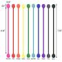 SMART&COOL 7.16 | 20 Pack Reusable Silicone Magnetic Cable Ties/Magnetic Twist Ties for Bundling and Organizing, Holding Stuff, Book Markers, Fridge Magnets, or Just for Fun