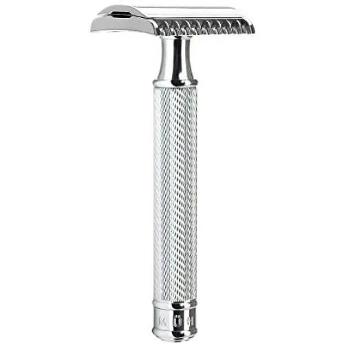 MÜHLE TRADITIONAL Grande Chrome Safety Razor (Open Comb) - No Blades Included