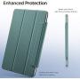 ESR Rebound Magnetic Smart Case for iPad Pro 12.9'' 2020 & 2018, Convenient Magnetic Attachment [Supports Pencil Pairing & Charging] Cover, Auto Sleep/Wake Trifold Stand Case - Forest Green