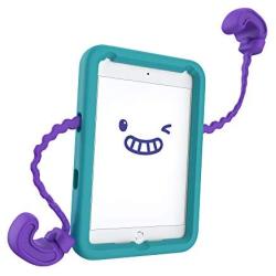 Speck Products Case-E, Fits iPad Mini 4 Case (2019), Case for Kids, Aquamarine Teal/Berrybold Purple