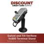 DCCStands Swivel and Tilt Verifone Vx805 Terminal Stand, Screw-in and Adhesive with Key Locking Mechanism