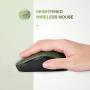 seenda Wireless Mouse, 2.4G Noiseless Mouse with USB Receiver Portable Computer Mice for PC, Tablet, Laptop, Notebook - Green & Black