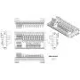 Electronics-Salon DIN Rail Mount 10 Position Power Distribution Fuse Module Board, for AC/DC 5~32V