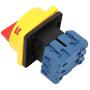 Rotary Cam Changeover Switch 25A/32A 3-Pole 2-Position Load Circuit Breaker Switch Rotary Cam On-Off Power Switch(32A)