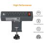 Desk Clamp Power Strip, Desktop Clamp Mount Power Outlet with 2 USB Ports, 4 AC Outlets, Mountable Desk Outlet Removable Power Plugs with 6.56ft Power Cord (Grey)