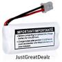 JustGreatDealz Battery BT-1021 BT1021 BBTG0798001 for Uniden Cordless Handset Telephones (2-Pack)