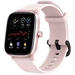 Amazfit GTS 2 Mini Fitness Smart Watch Alexa Built-In, Super-Light Thin Design, SpO2 Level Measurement, 14-Days Battery Life, 70+ Sports Modes, Heart Rate, Sleep, Stress Level Monitoring Flamingo Pink