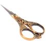 BIHRTC Vintage European Style Scissors Stainless Steel for Cross Stitch Cutting Embroidery Sewing Handcraft Craft Art Work DIY Tool(Red Copper)