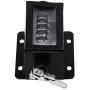 Plastic 5 Digit Tally Counter, Walfront Hand Mechanical Clicker Lap Tracker Manual Clicker with Metal Finger Ring Hoop Holder