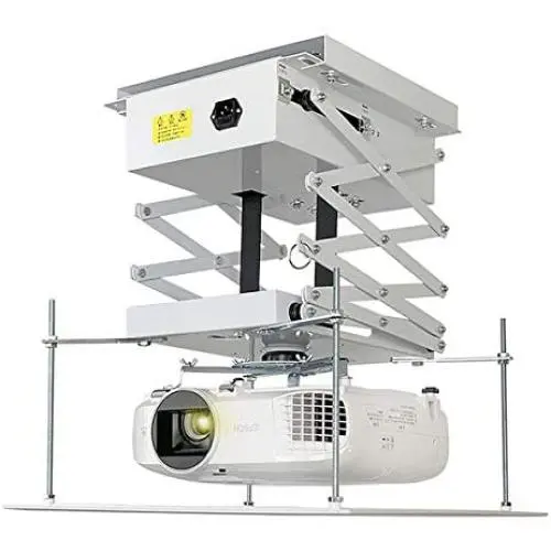 CGOLDENWALL Projector Lift Motorized Projector Mount Hanger Projector Ceiling Mount Adjustable Mounting Bracket Double Motors with Fixing Plate Max Load 44lb (Running Distance:100cm/39.37inches) CGOLDENWALL Projector Lift Motorized Projector Mount Hanger Projector Ceiling Mount Adjustable Mounting Bracket Double Motors with Fixing Plate Max Load 44lb (Running Distance:100cm/39.37inches)