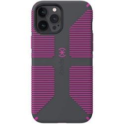 Speck Products CandyShell Pro Grip iPhone 12 Pro Max Case, Slate Grey/It’s a Vibe Violet (137609-9230)