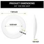 12 Pack 5/6 Inch Selectable CCT LED Disk Light, CRI90, 1050lm, 15W=100W, 3000K/4000K/5000K Adjustable, Dimmable LED Recessed Ceiling Light, Damp Rated LED Can Lights