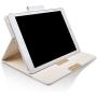 Thankscase Case for iPad Air 10.5'' (3rd Gen) / iPad Pro 10.5, Rotating Case Leather Cover with Pencil Holder, Swivel Case Bulid-in Wallet Pocket, Hand Strap for iPad Air 3rd Gen 10.5'' 2019 (Gold)