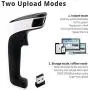 ScanAvenger Portable Wireless Bluetooth Barcode Scanner: 3-in-1 Hand Scanners - Cordless, Rechargeable 1D and 2D Scan Gun for Inventory Management - Wireless, Handheld, USB Bar Code/QR Code Reader