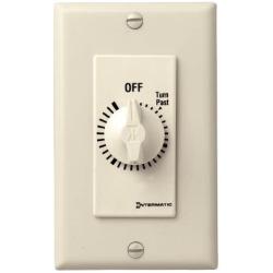 Intermatic FD430M 30-Minute Spring-Loaded Wall Timer for Fans and Lights, Ivory