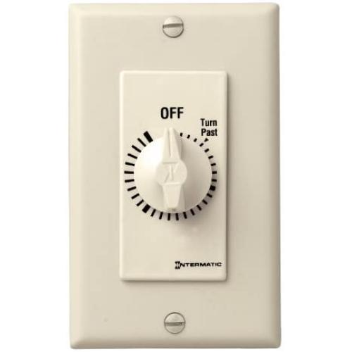 Intermatic FD430M 30-Minute Spring-Loaded Wall Timer for Fans and Lights, Ivory