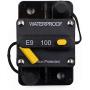 Gloaso Circuit Breaker 100 Amp Waterproof Surface-Mount Trolling with Manual Reset Heavy Duty Breakers 12V - 48V DC 100A