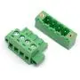 Willwin 10 Set 5.08mm Pitch Right Angle 4 Pin PCB Pluggable Terminal Blocks Connectors Green