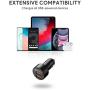 Fast Car Charger, AUKEY 36W Dual Port Quick Charge 3.0 USB Cell Phone Car Adapter for iPhone 12 Pro Max/11 Pro Max/XS/XR, Samsung Note10+ / S10, Google Pixel 4 XL, iPad, AirPods Pro, and More