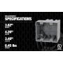 Madison Electric Products MSB2G Two Gang Device Box with Depth Adjustable, Heavy Duty 42lb