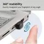 Kensington VeriMark USB Fingerprint Key Reader - Windows Hello, FIDO U2F, Anti-Spoofing (K67977WW),Black