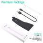 SURITCH Active Stylus Pen Rechargeable 1.5mm Fine Point Digital Electronic Smart Pen with Artists Glove Compatible with iPad iPhone Samsung Kindle Android Tablet and Other Touch Screen Devices-White