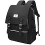 Unisex College Bag Fits up to 15.6’’ Laptop Casual Rucksack Waterproof School Backpack Daypacks (AllBlackWithUSB)