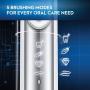 Oral-B 7500 Power Rechargeable Electric Toothbrush with 6 Replacement Brush Heads and Travel Case, White