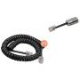 SINCODA 6 FT Uncoiled /1.2 FT Modular Coiled Telephone Phone Handset Curly Cable Cord + 360° Telephone Cord Detangler Extended Rotating Landline Cable Detangler Swivel Cord Untangler Telephone Accesso