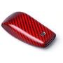 Genuine Carbon Fiber Key Fob Cover For Mercedes-Benz 2019-2021 A-Class C-Class G-Class 2017-2021 E-Class 2018-2021 S-Class Smart Car Remote Key, Car Key Fob Case For Men Fob Cover For Women - Red