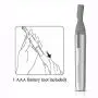 TOUCHBeauty Electric Eyebrow Trimmer 2 in 1 Portable Painless Instant Facial Precision Razor Multipurpose Washable Eyebrow Shaper Bikini Underarm Leg Body Hair Remover for Men Women